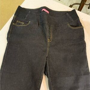 Woman Within Black (washed-look) Skinny Leg Stretch Jeans